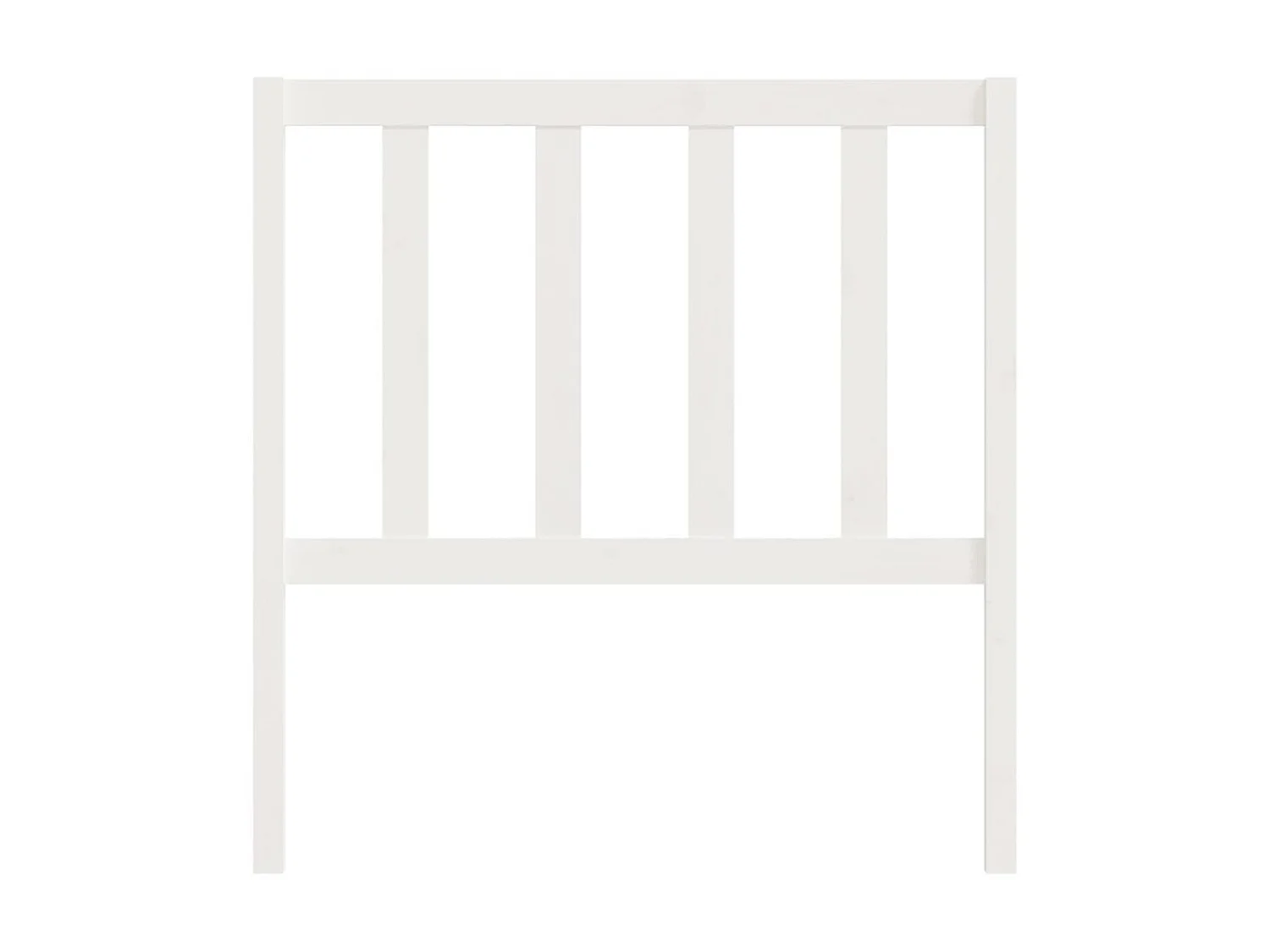 Tête de lit Blanc 81x4x100 cm Bois massif de pin