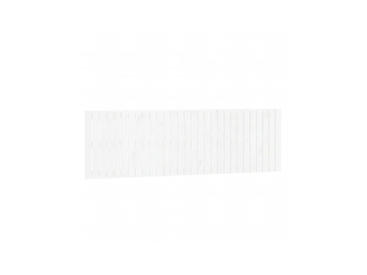 Tête de lit murale Blanc 185x3x60 cm Bois massif de pin