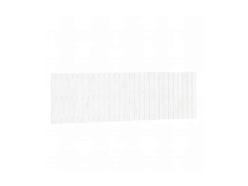 Tête de lit murale Blanc 185x3x60 cm Bois massif de pin