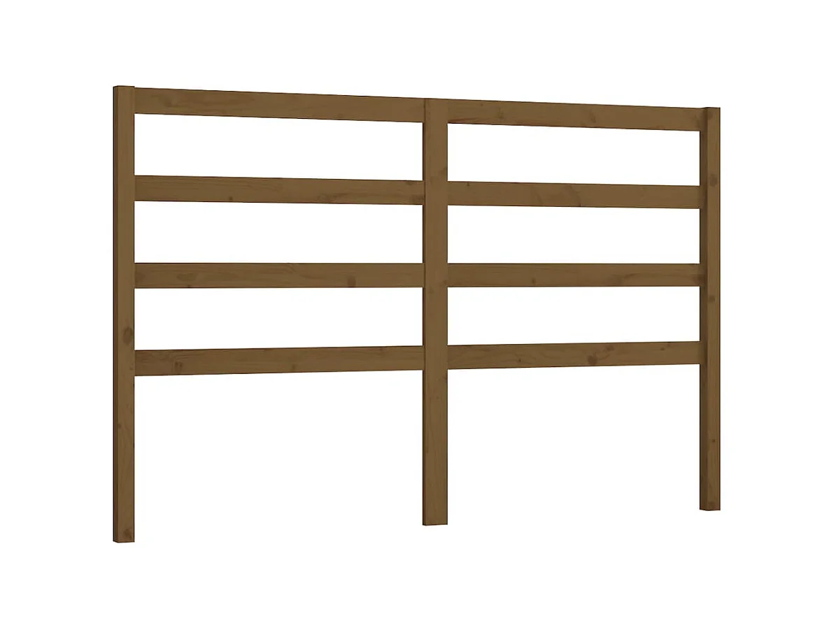 Honingbruin hoofdbord 166x4x100 cm Massief grenenhout