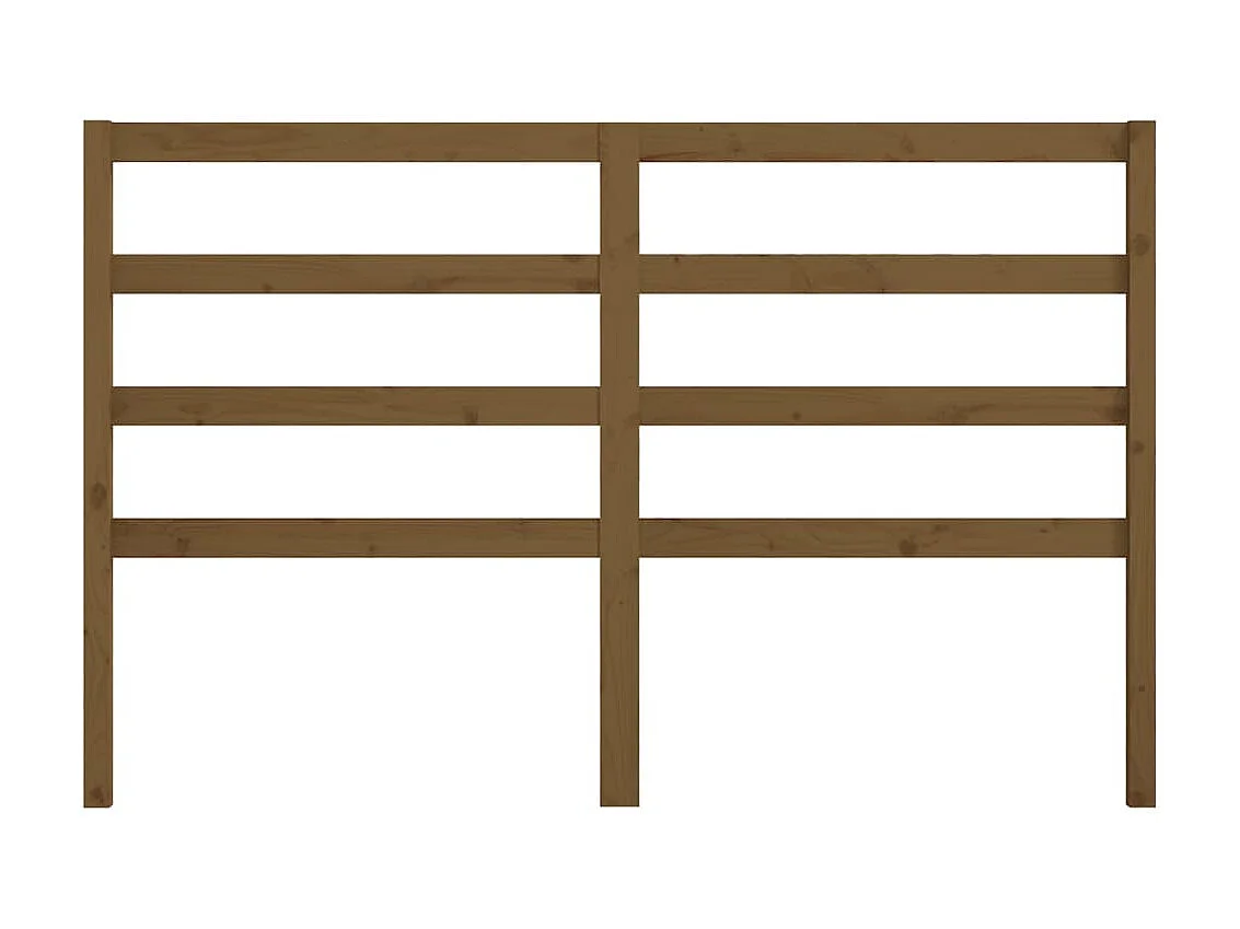 Kopfteil in Honigbraun, 166 x 4 x 100 cm, massives Kiefernholz