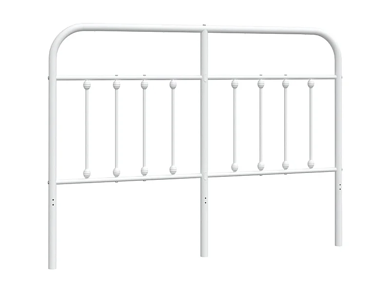 Testiera in metallo bianco 140 cm