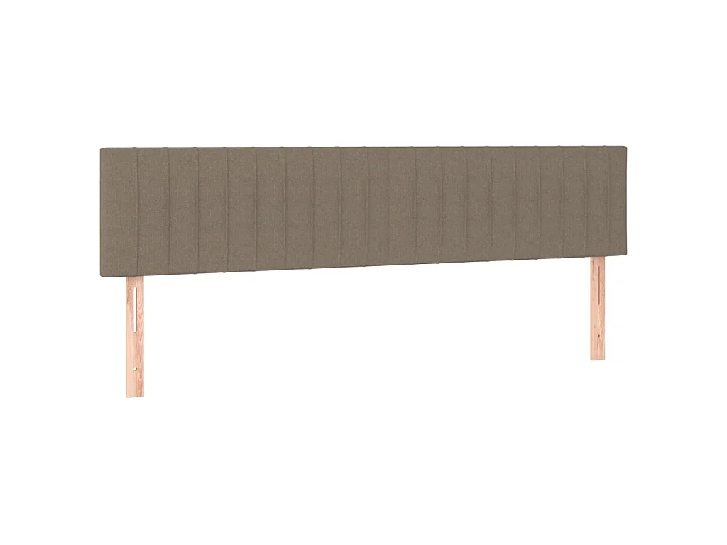 Têtes de lit 2 pcs Taupe 90x5x78/88 cm Tissu