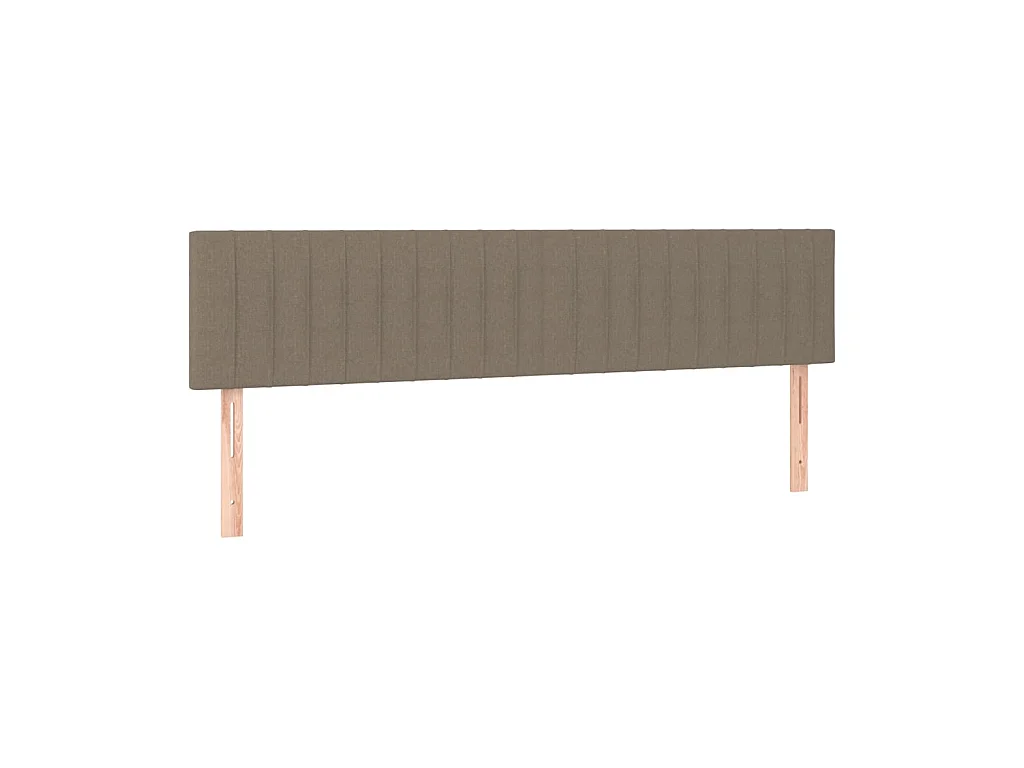 Têtes de lit 2 pcs Taupe 90x5x78/88 cm Tissu