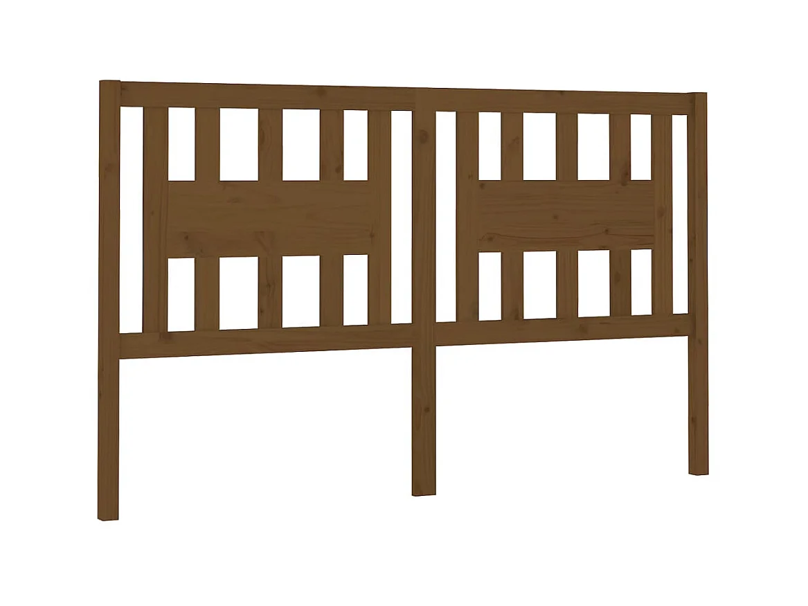 Tête de lit Marron miel 156x4x100 cm Bois massif de pin