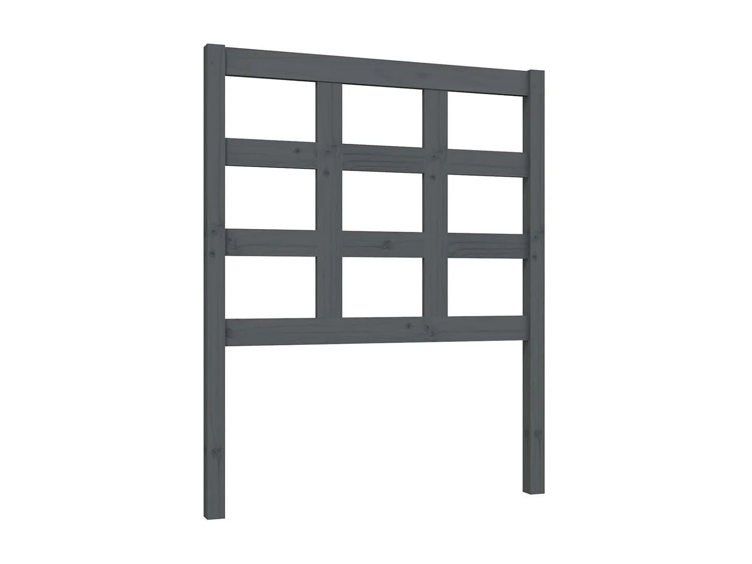 Tête de lit Gris 80,5x4x100 cm Bois massif de pin