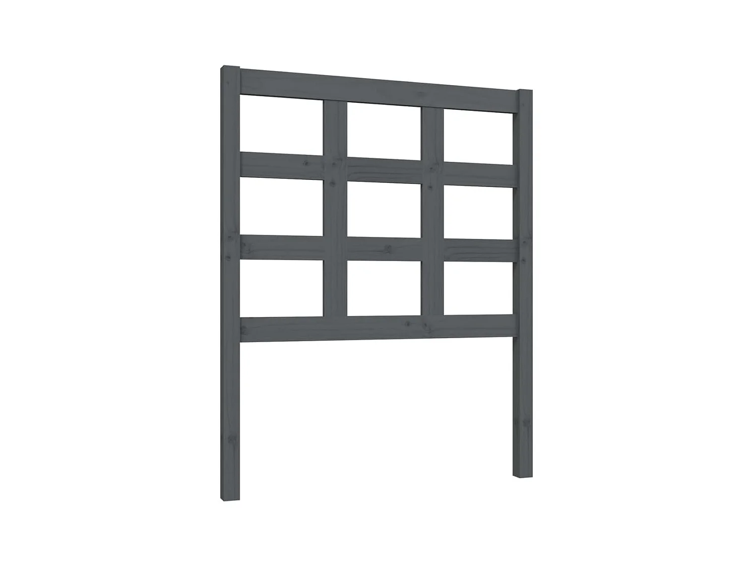 Tête de lit Gris 80,5x4x100 cm Bois massif de pin