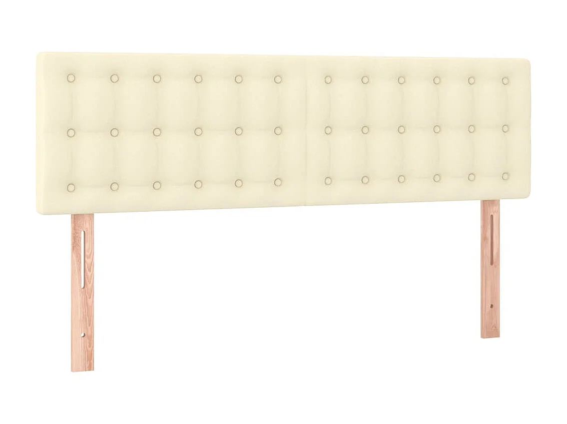 Cabeceros 2 uds Crema 72x5x78/88 cm Polipiel