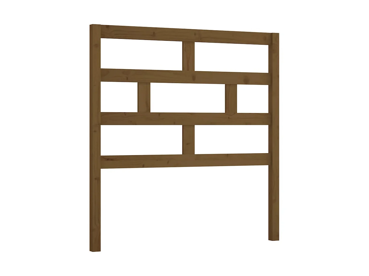 Testiera marrone miele 96x4x100 cm Legno di pino massiccio