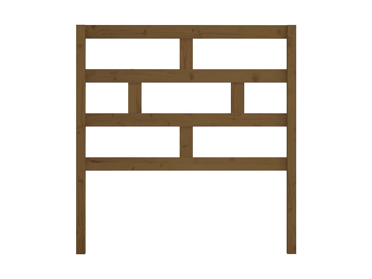 Testiera marrone miele 96x4x100 cm Legno di pino massiccio