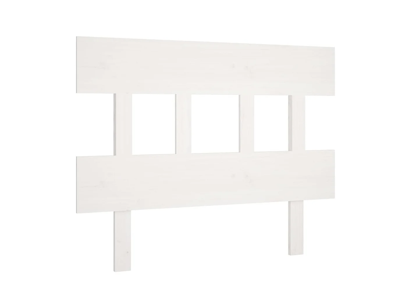 Testiera Bianca 103,5x3x81 cm Legno di pino massiccio