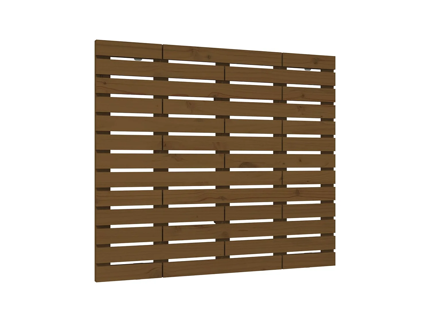 Tête de lit murale Marron miel 146x3x91,5 cm Bois massif de pin