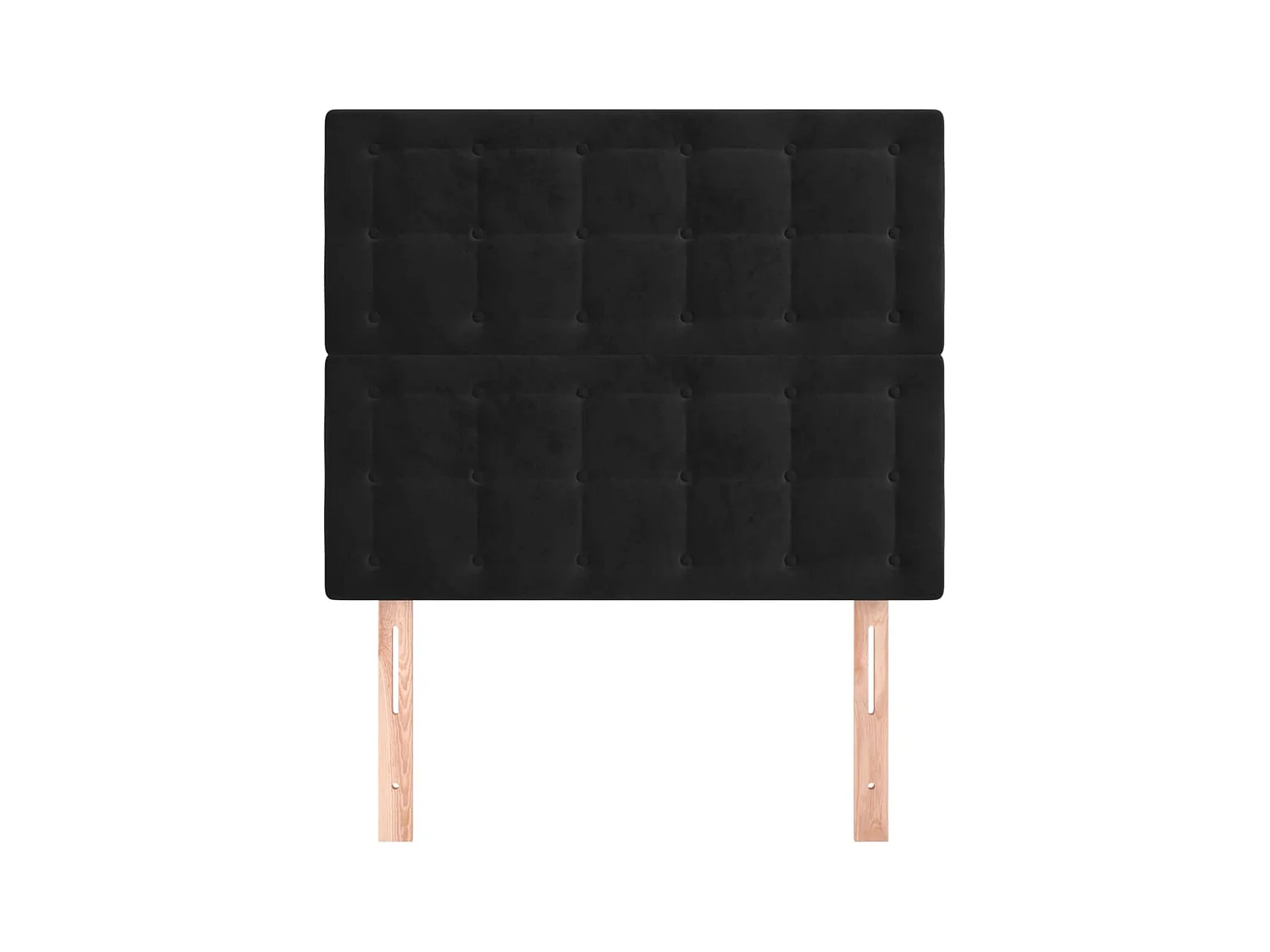 Têtes de lit 2 pcs Noir 80x5x78/88 cm Velours