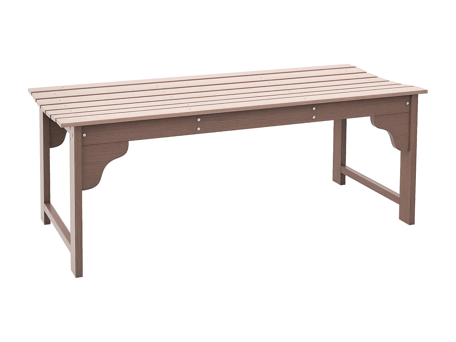 Banc de jardin 2 places assise à lattes dim. 115L x 50l x 45H cm bois de jarrah