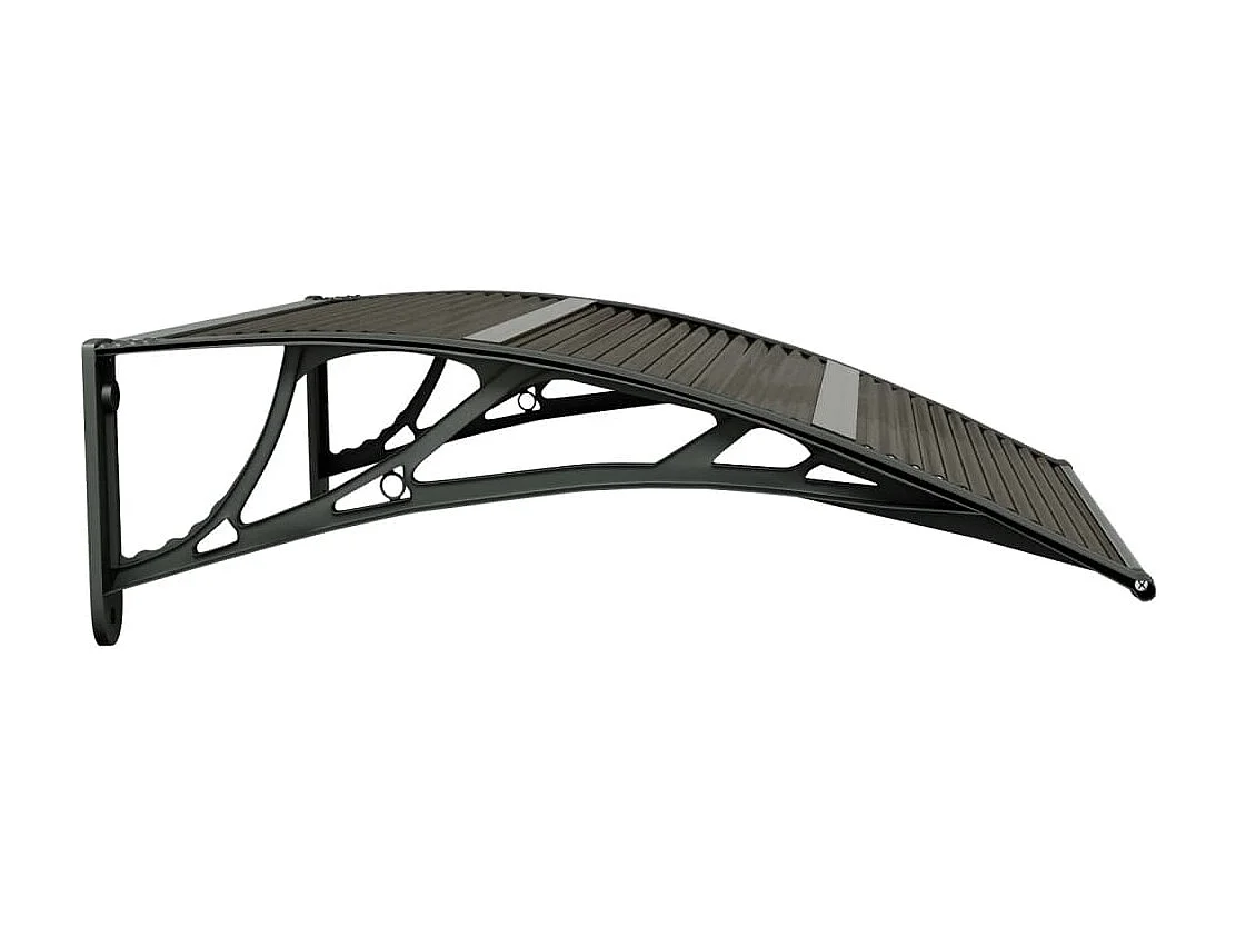 Tendalino per porta Nero 80x80 Policarbonato