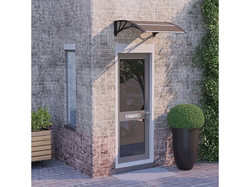 Tendalino per porta Nero 80x80 Policarbonato