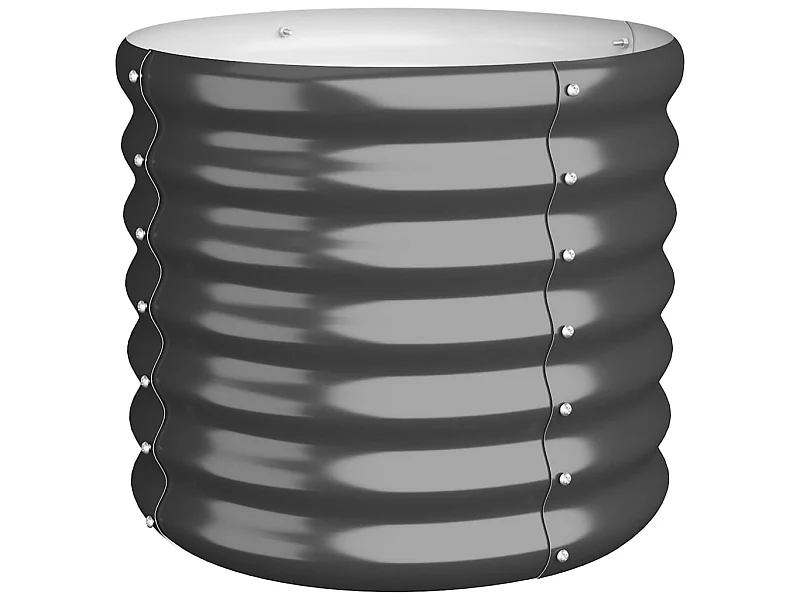 Floreira Aço com pintura à pó 40x40x36 cm Antracite