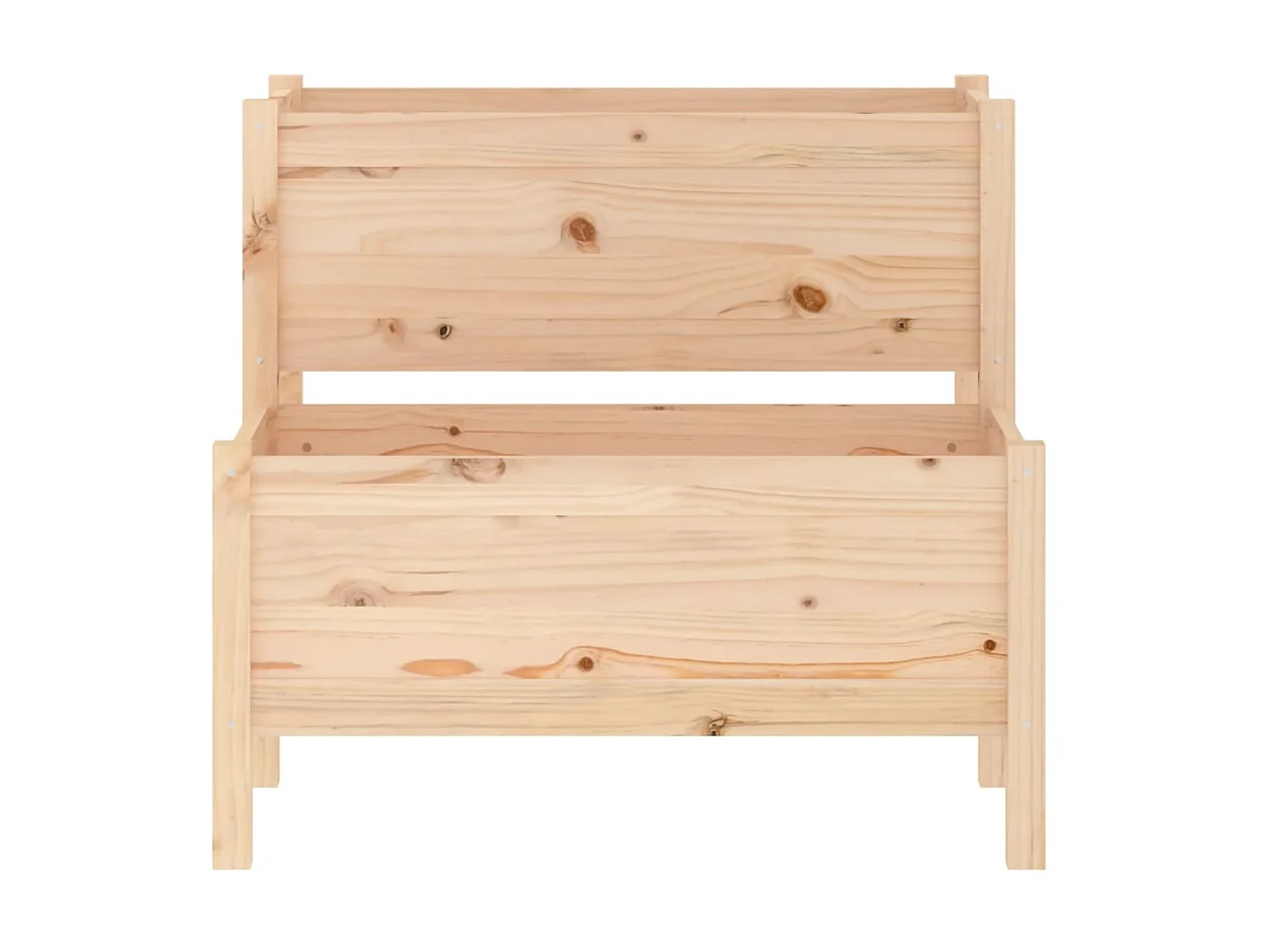 Jardinière 84,5x84x75 cm Bois massif de pin