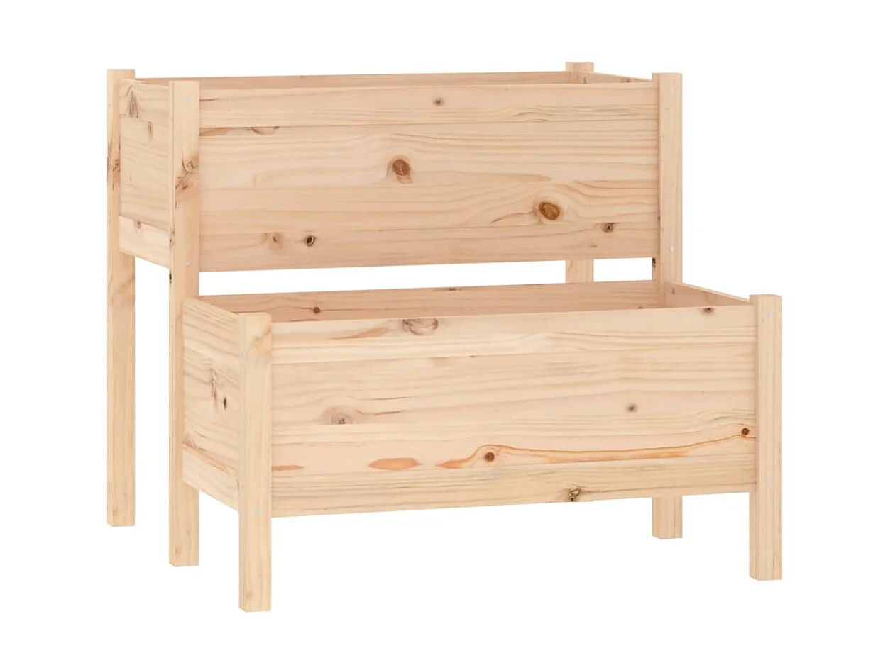 Pflanzgefäß 84,5 x 84 x 75 cm. Massives Kiefernholz