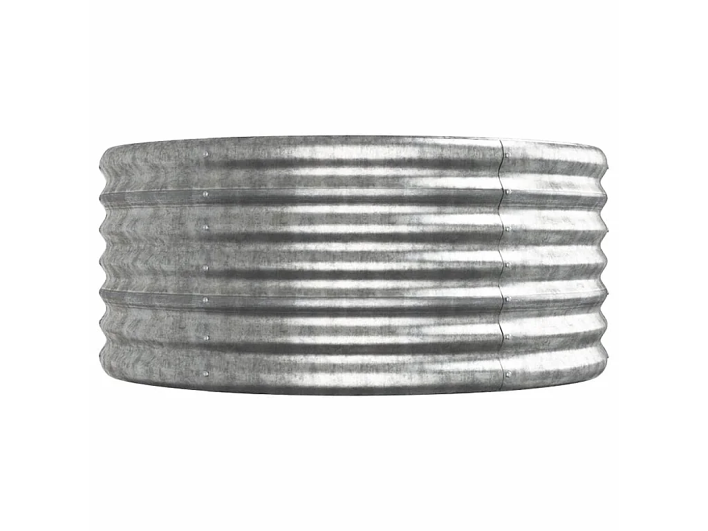 Tuinhoogslaper Gepoedercoat staal zilver