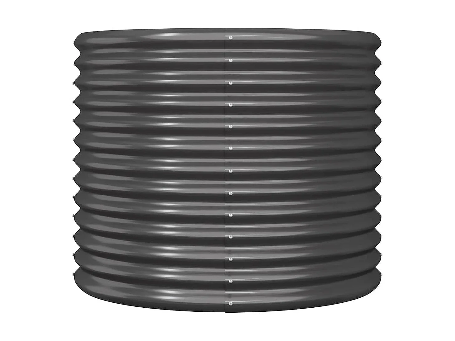 Jardinière Acier enduit de poudre 80x80x68 cm Anthracite