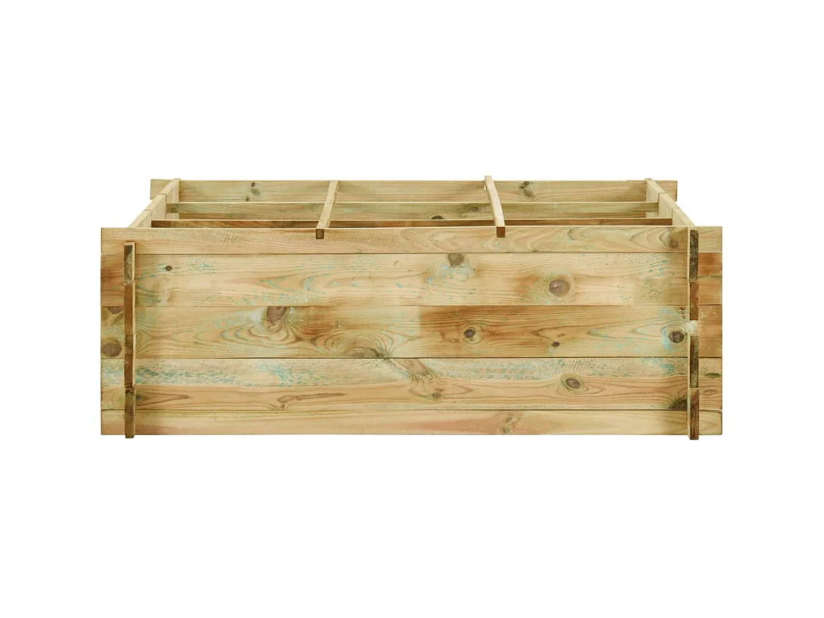 Jardinière pour légumes Bois de pin imprégné 120x120x40 cm