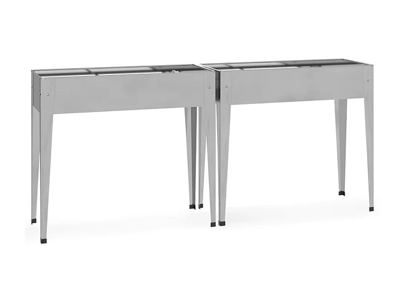 Jardinières 2 pcs Acier galvanisé