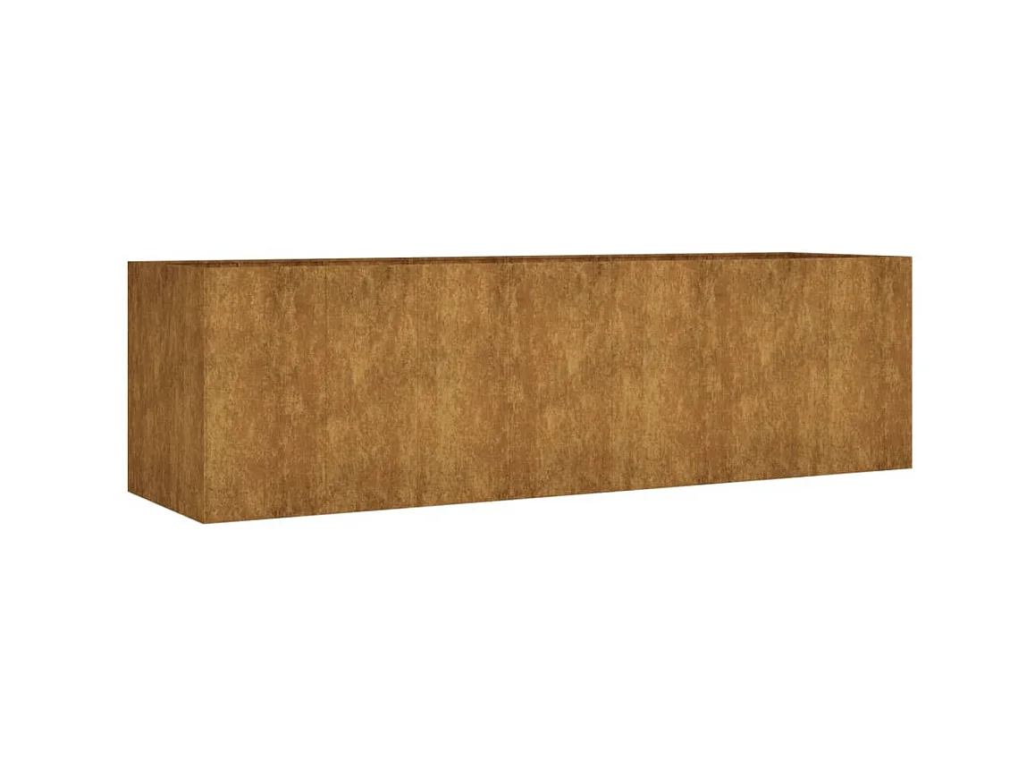 Lit surélevé de jardin 280x80x80 cm acier corten