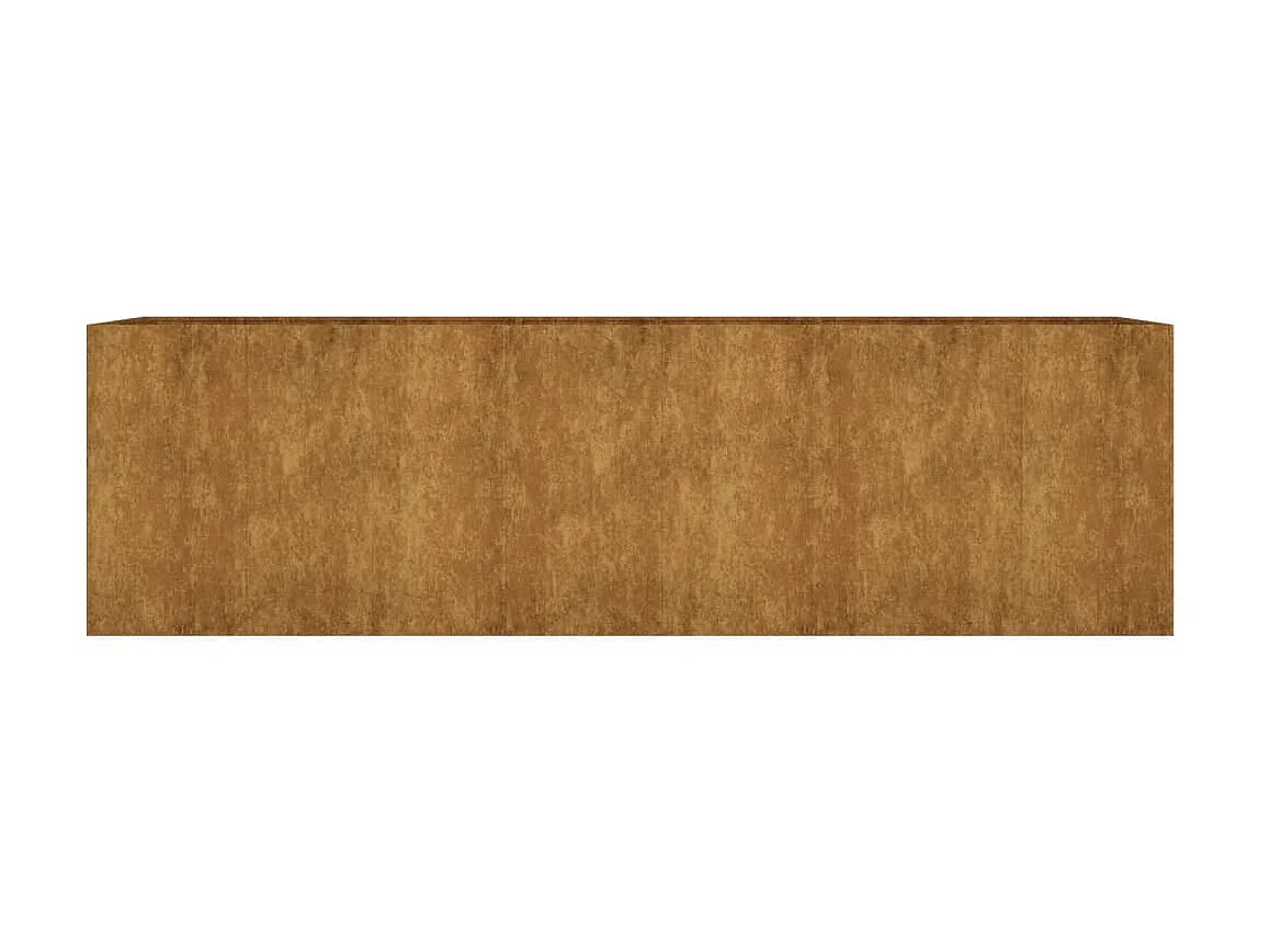 Lit surélevé de jardin 280x80x80 cm acier corten