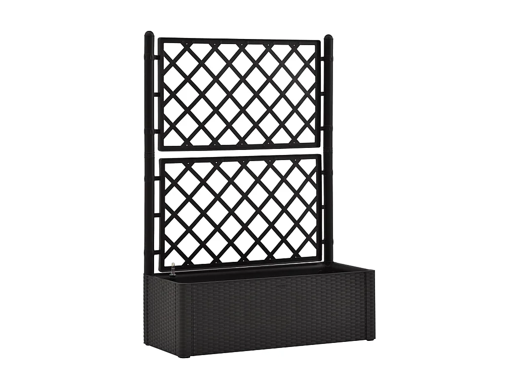 Lit surélevé de jardin treillis système d'arrosage Anthracite