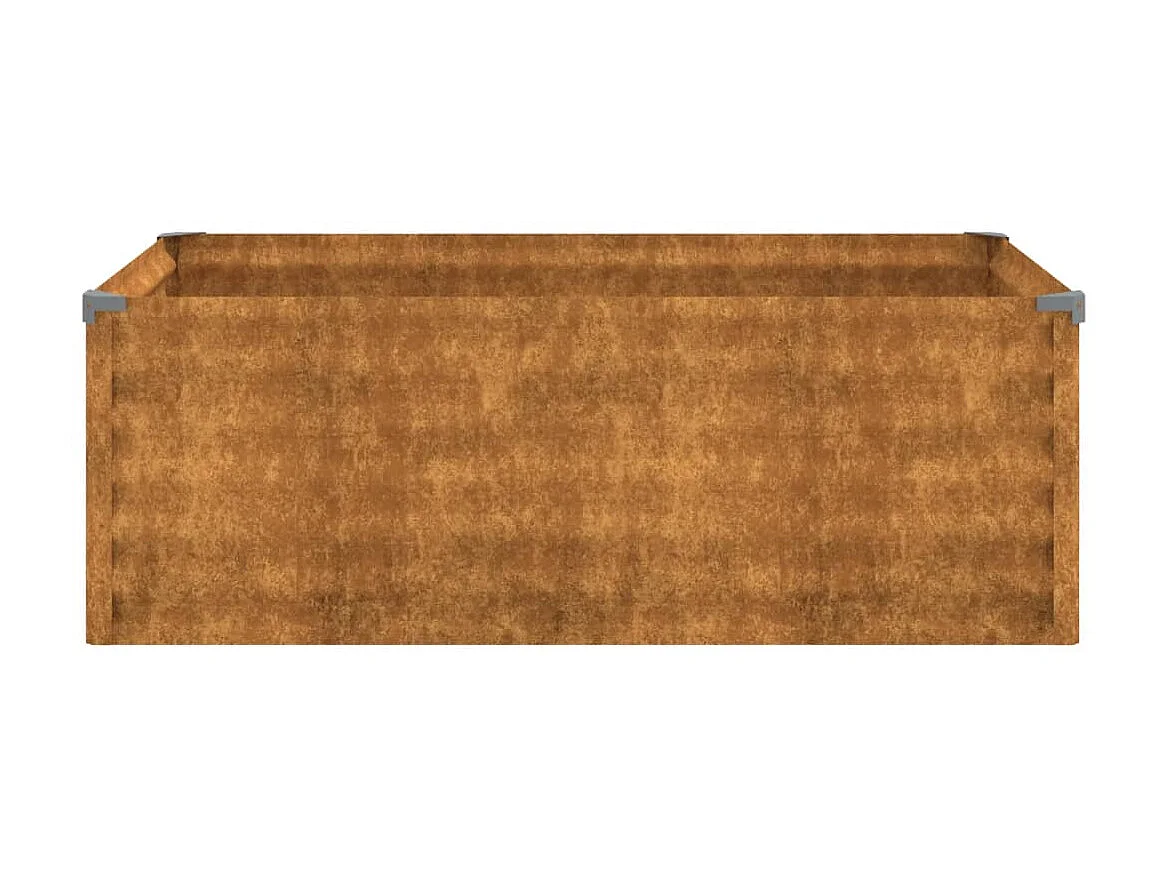 Lit surélevé de jardin 100x50x36 cm acier corten