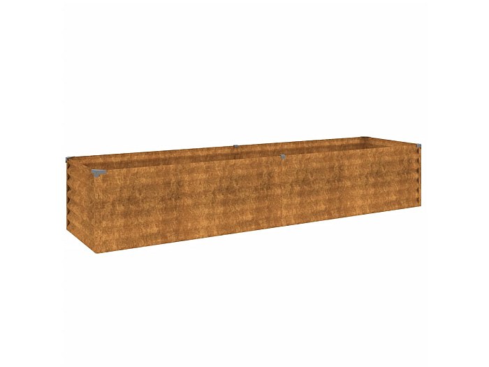 Jardinière Lit Surélevé De Jardin 100x50x36 Cm Acier Corten WVGQ6713 - 8