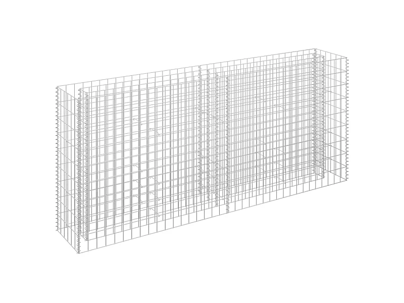 Verhoogd schanskorfbed Gegalvaniseerd staal 180x30x90 cm