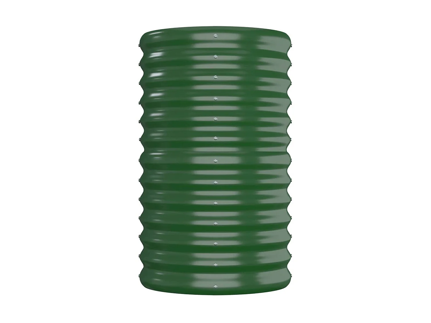 Lit surélevé de jardin Acier enduit de poudre 152x40x68 cm Vert