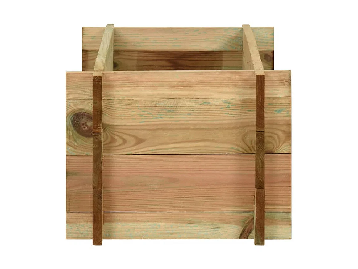 Erhöhter Gemüsekübel aus imprägniertem Kiefernholz, 80 cm