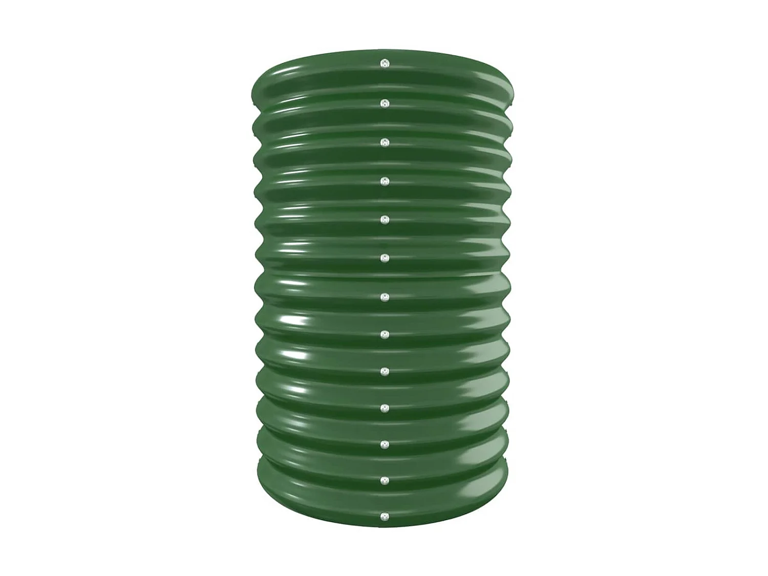 Verhoogd tuinbed Gepoedercoat staal 332x40x68 cm Groen