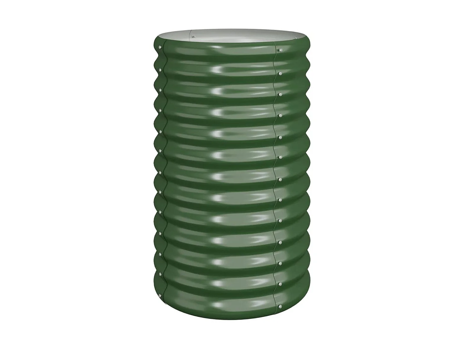 Jardinière de jardin Acier enduit de poudre 40x40x68 cm Vert