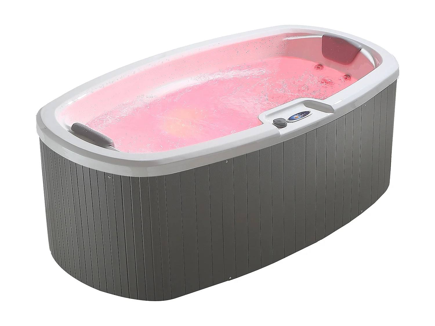 Spa de 2 lugares branco pérola com cobertura, 14 jatos, C210 x L110 x A74 cm, sistema BALBOA - SAMOA IV