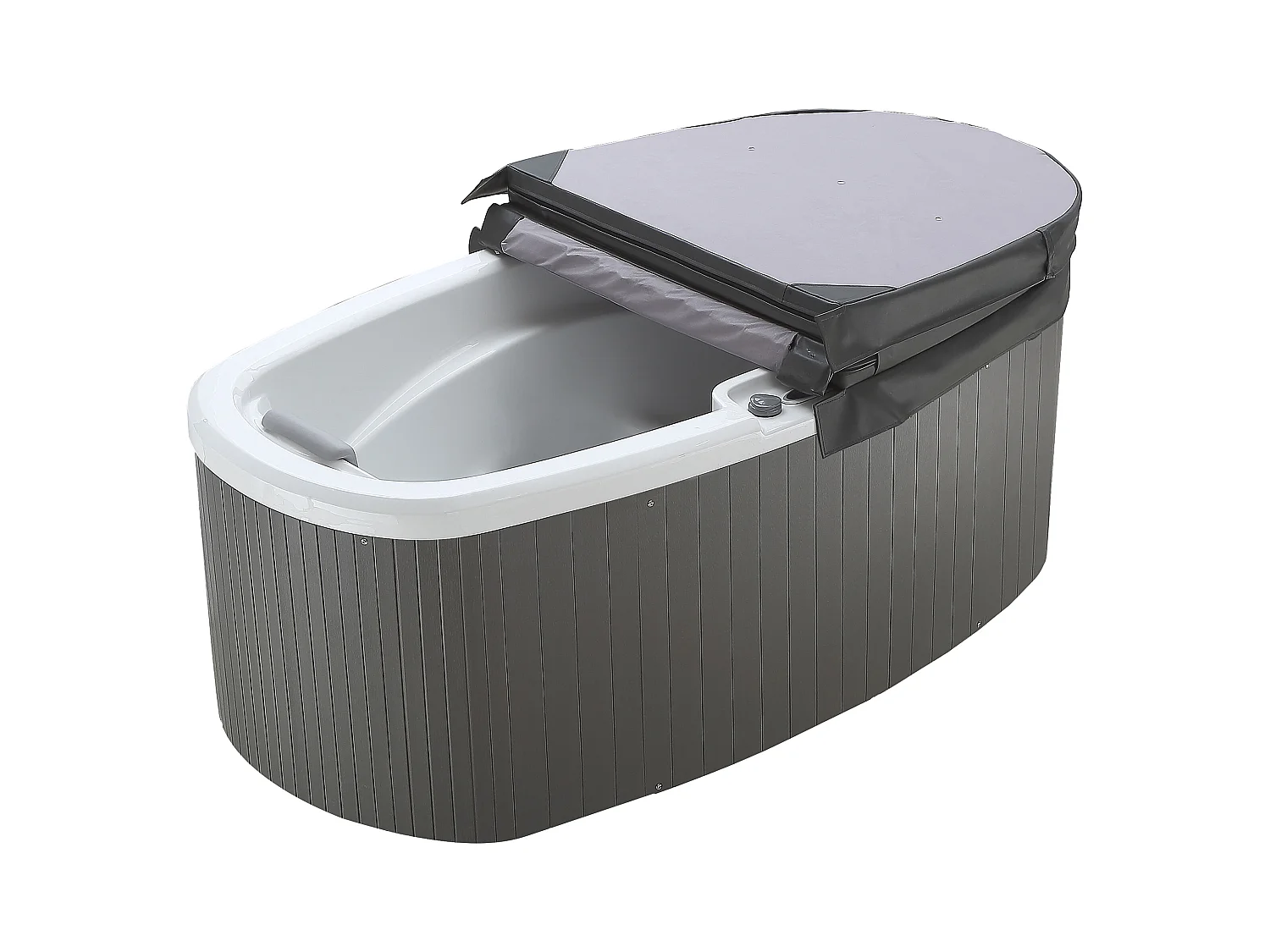 SPA 2 places blanc perlé avec bâche - 14 jets - L210 x P110 x H74 cm - Système BALBOA - SAMOA IV