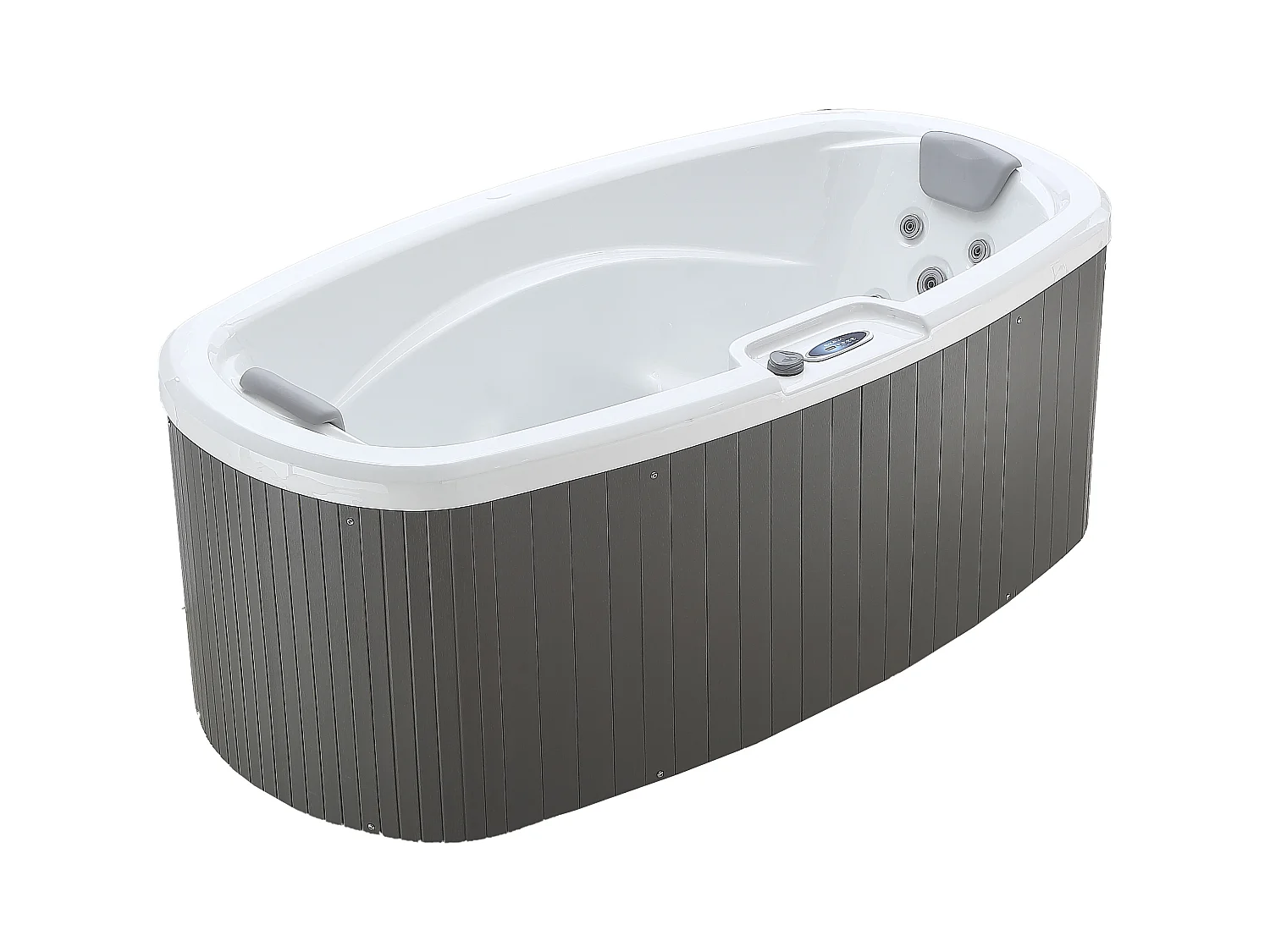 SPA 2 places blanc perlé avec bâche - 14 jets - L210 x P110 x H74 cm - Système BALBOA - SAMOA IV