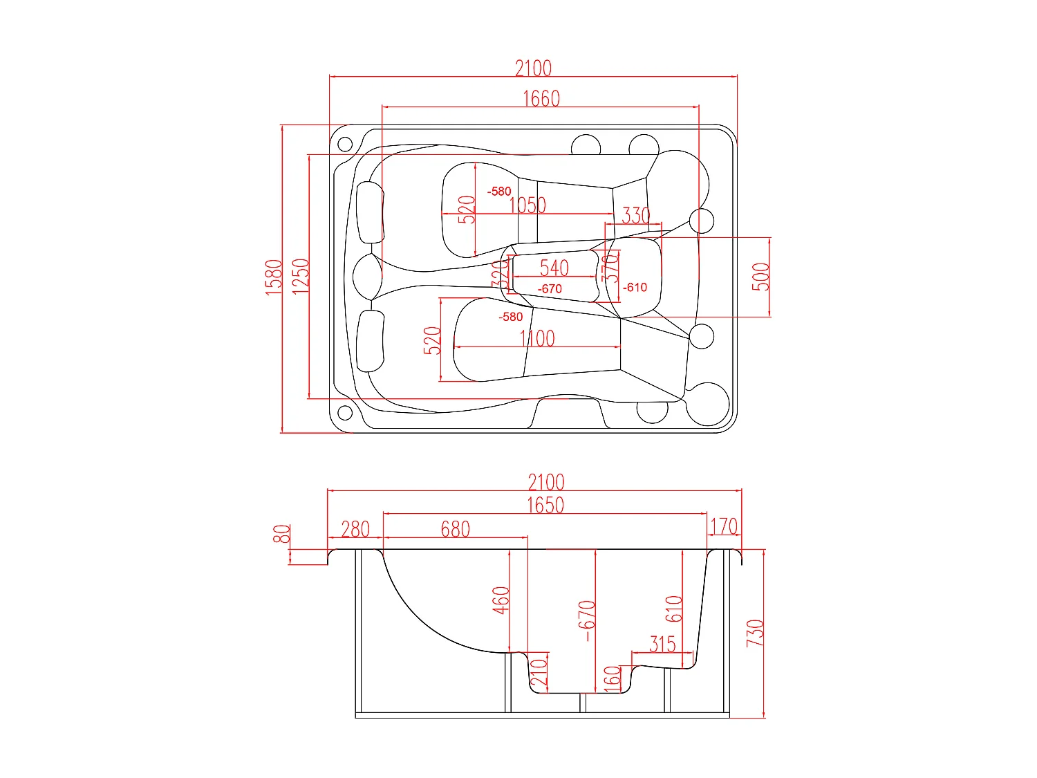 SPA 3 places blanc perlé avec bâche - 35 jets - L210 x P158 x H73 cm - Système BALBOA - MAUPITI III