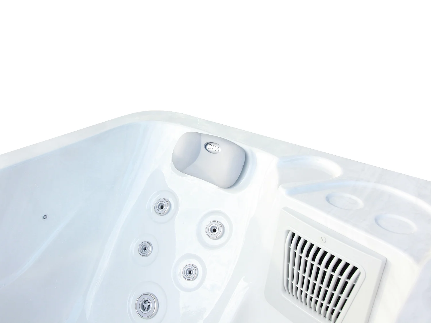 Spa de 2 lugares branco pérola com cobertura, 18 jatos, C210 x L110 x A74 cm, sistema BALBOA - TAHITI III