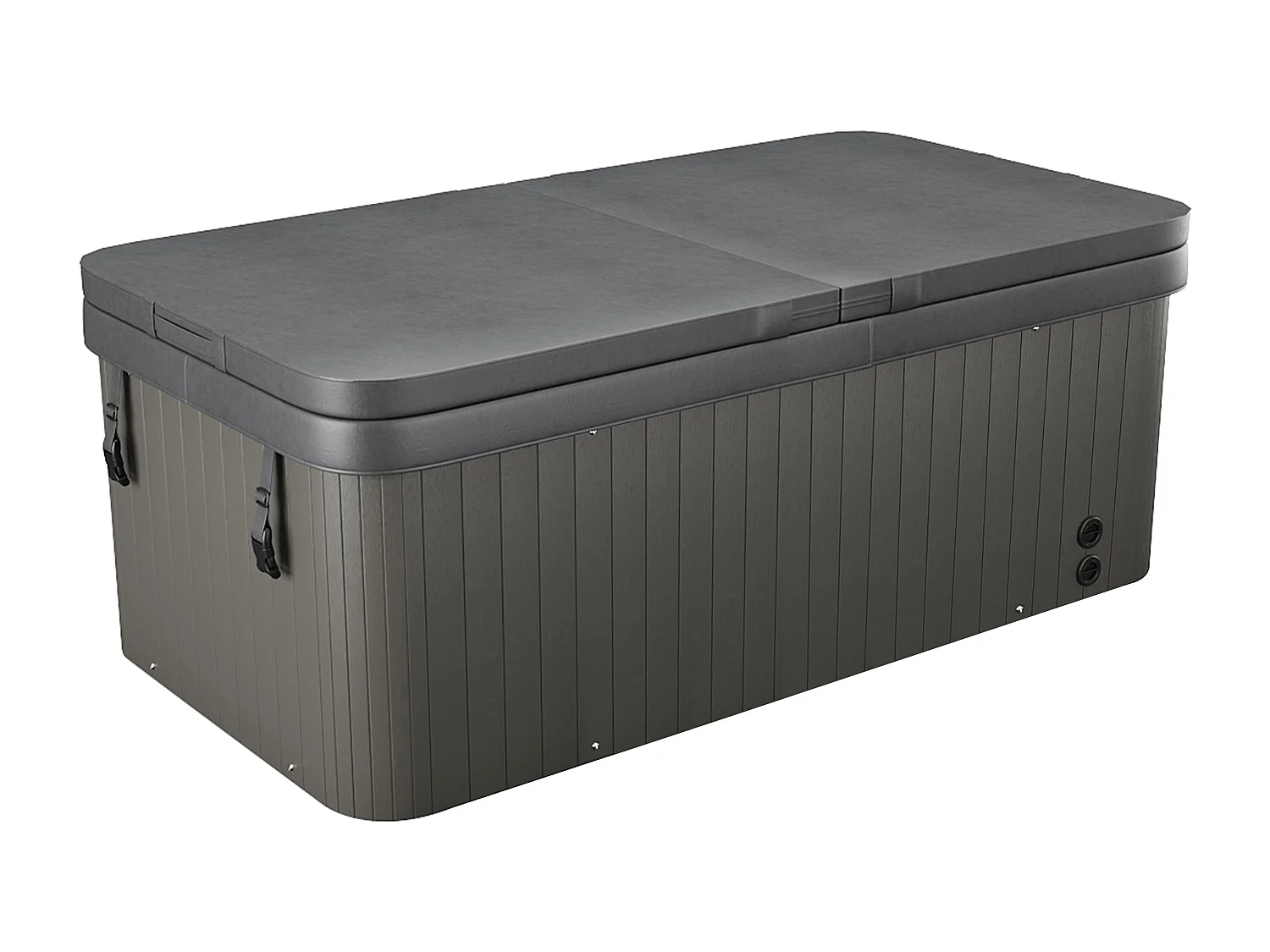 Spa de 2 lugares branco pérola com cobertura, 18 jatos, C210 x L110 x A74 cm, sistema BALBOA - TAHITI III
