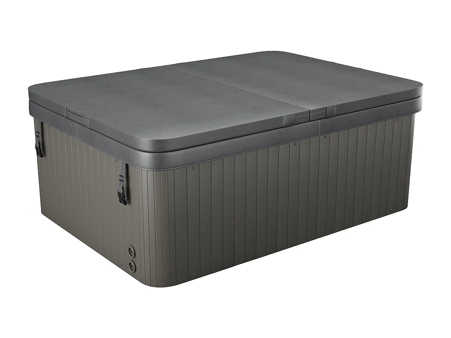 SPA 4 places blanc perlé avec bâche - 16 jets - L210 x P152 x H76 cm - Système BALBOA - LULA IV