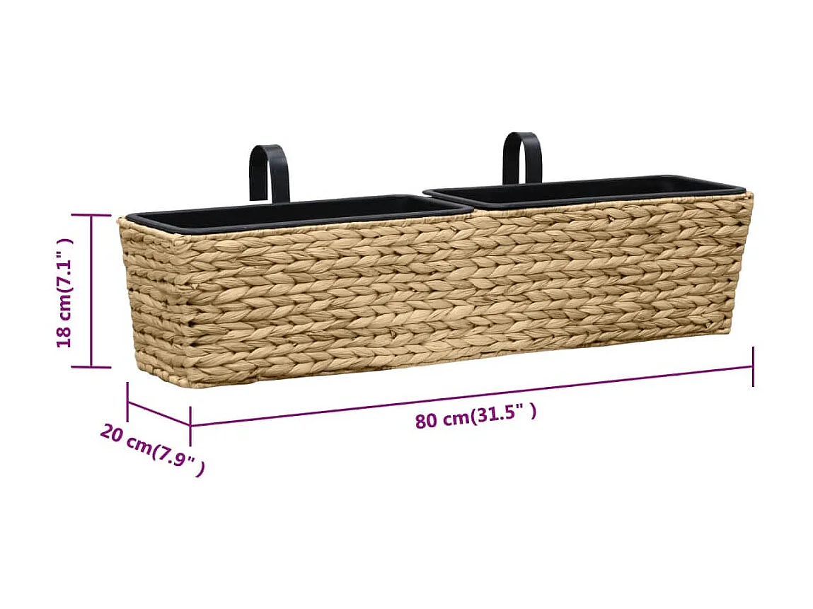Fioriere 2 pz. Giacinto d'acqua