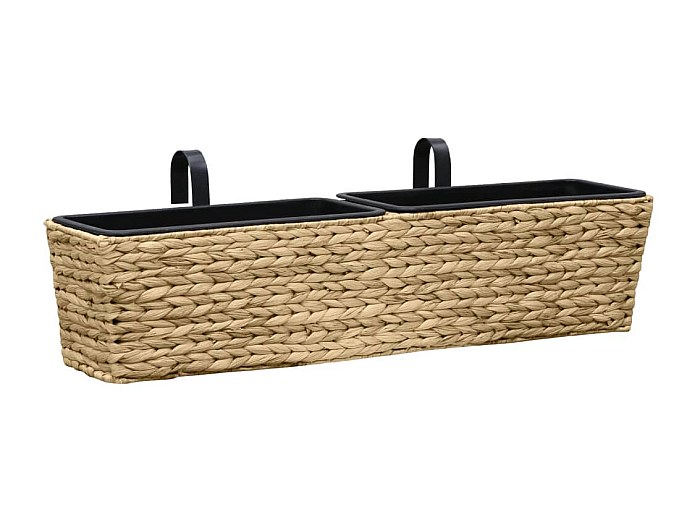 ATMOSPHERA CREATEUR D'INTERIEUR - Set di 3 vasi in rattan d24 25 34cm