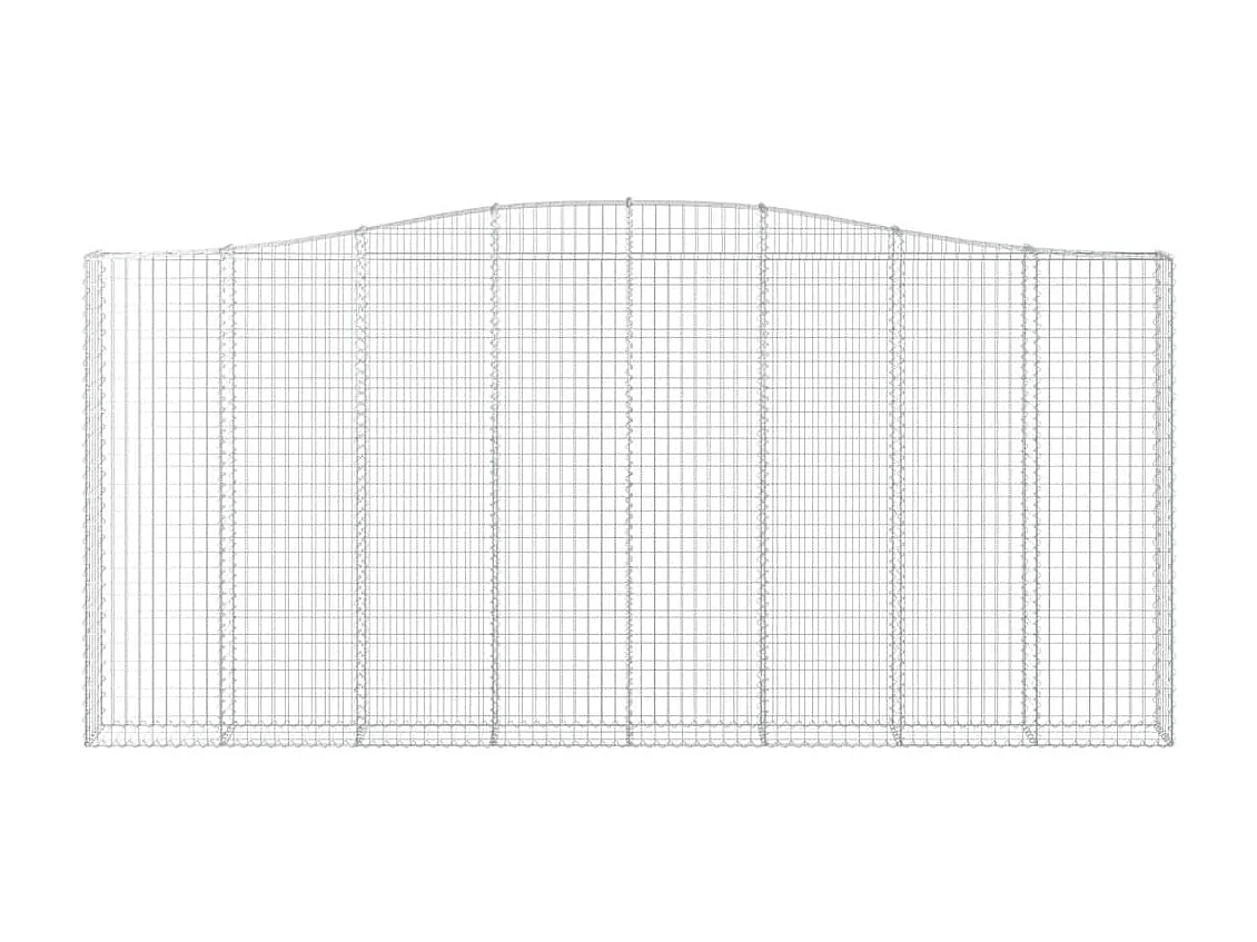 Gabbione ad arco cesto 400x30x180/200 cm Ferro zincato