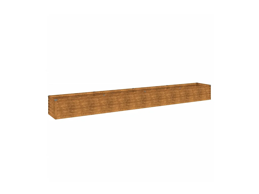 Lit surélevé de jardin 386x50x36 cm acier corten