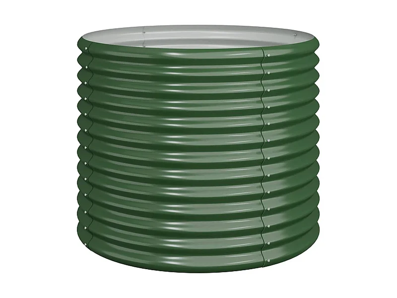 Jardinière de jardin Acier enduit de poudre 80x80x68 cm Vert