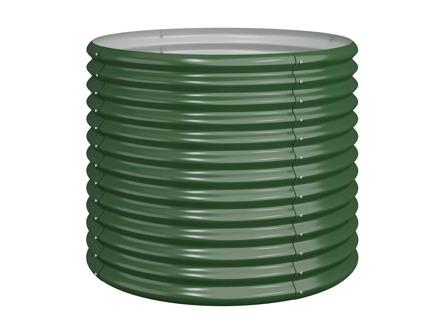 Jardinière de jardin Acier enduit de poudre 80x80x68 cm Vert